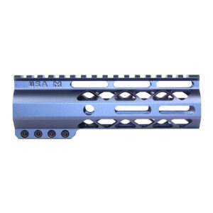 6.75" AIR-LOK Series M-LOK Compression Free Floating Handguard With Monolithic Top Rail (Anodized Grey)