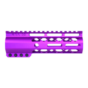 6.75" AIR-LOK Series M-LOK Compression Free Floating Handguard With Monolithic Top Rail (Anodized Purple)