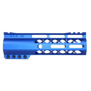 7" AIR-LOK Series M-LOK Compression Free Floating Handguard With Monolithic Top Rail (Gen 2) (Anodized Blue)