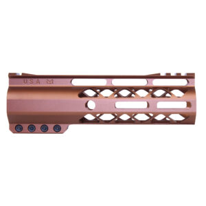 7" AIR-LOK Series M-LOK Compression Free Floating Handguard With Monolithic Top Rail (Gen 2) (Anodized Bronze)