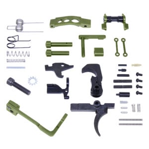 AR-15 Enhanced Lower Parts Kit With Upgrades (Anodized Green)