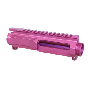 Anodized Pink AR-15 5.56 Slabside Stripped Billet Upper Receiver with Picatinny rail