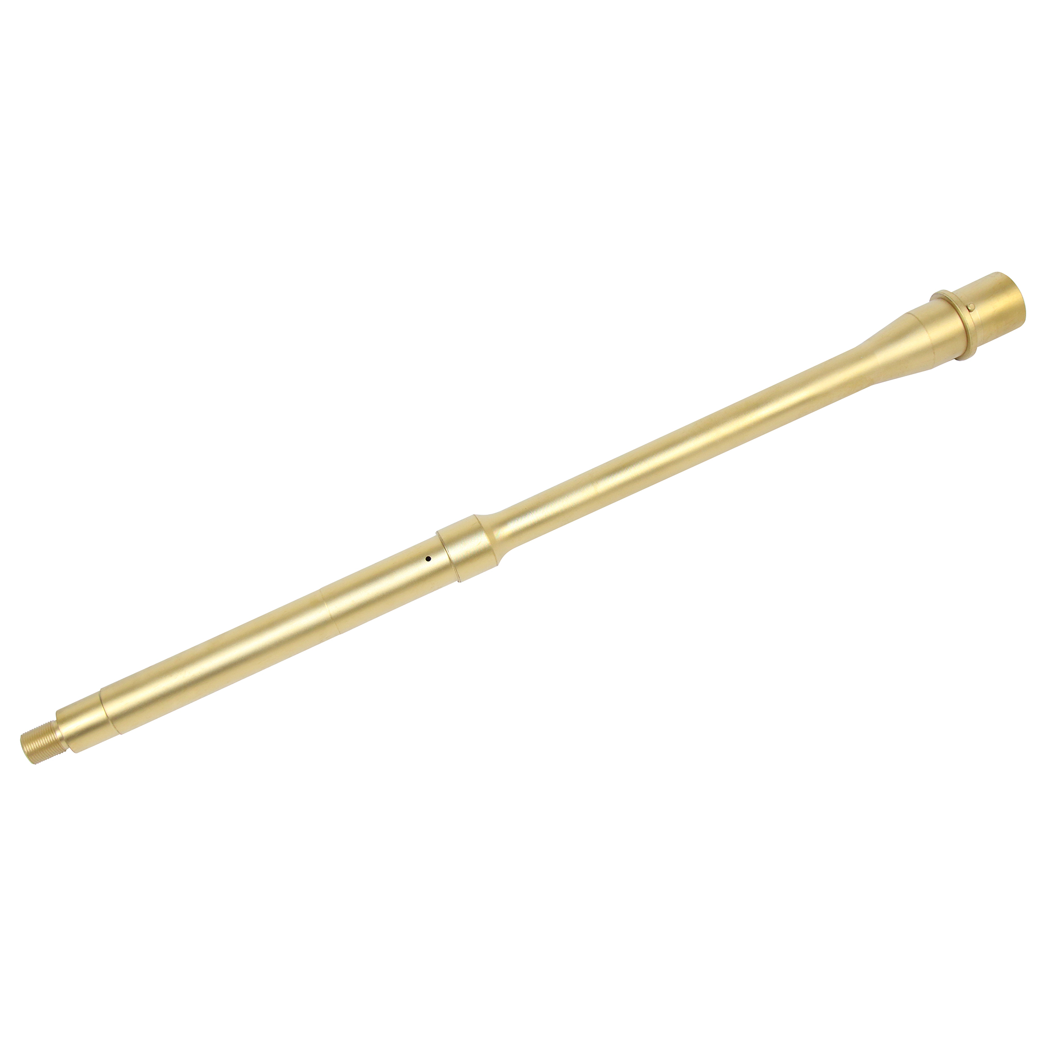 Tin coated 16 inch 5.56mm M4 profile barrel with mid length gas system