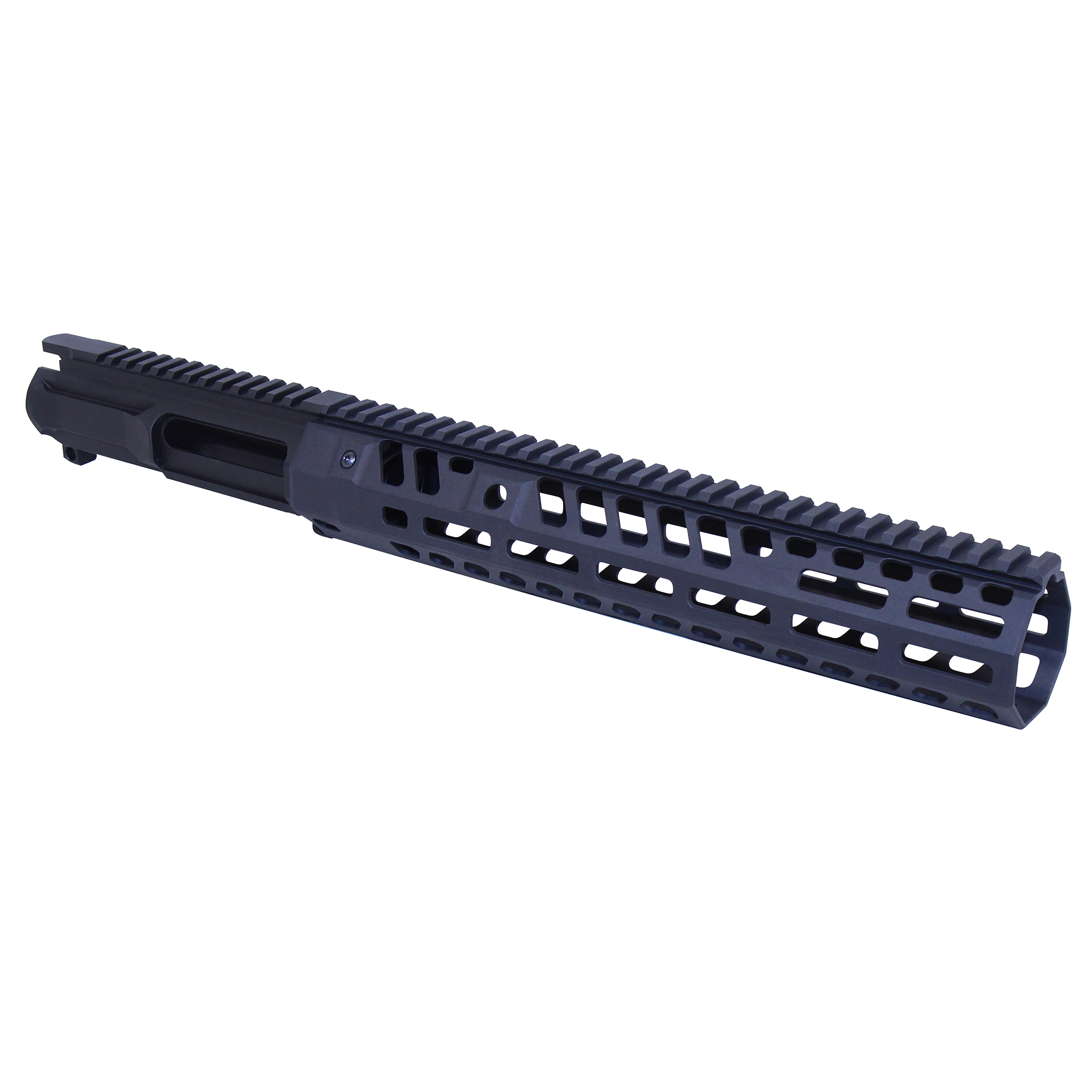 AR-15 Slabside Stripped Billet Upper Receiver with 12-inch Socom Series Handguard in Anodized Black
