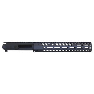 AR-15 Slabside Stripped Billet Upper Receiver with 12" Socom Series Handguard in Anodized Black