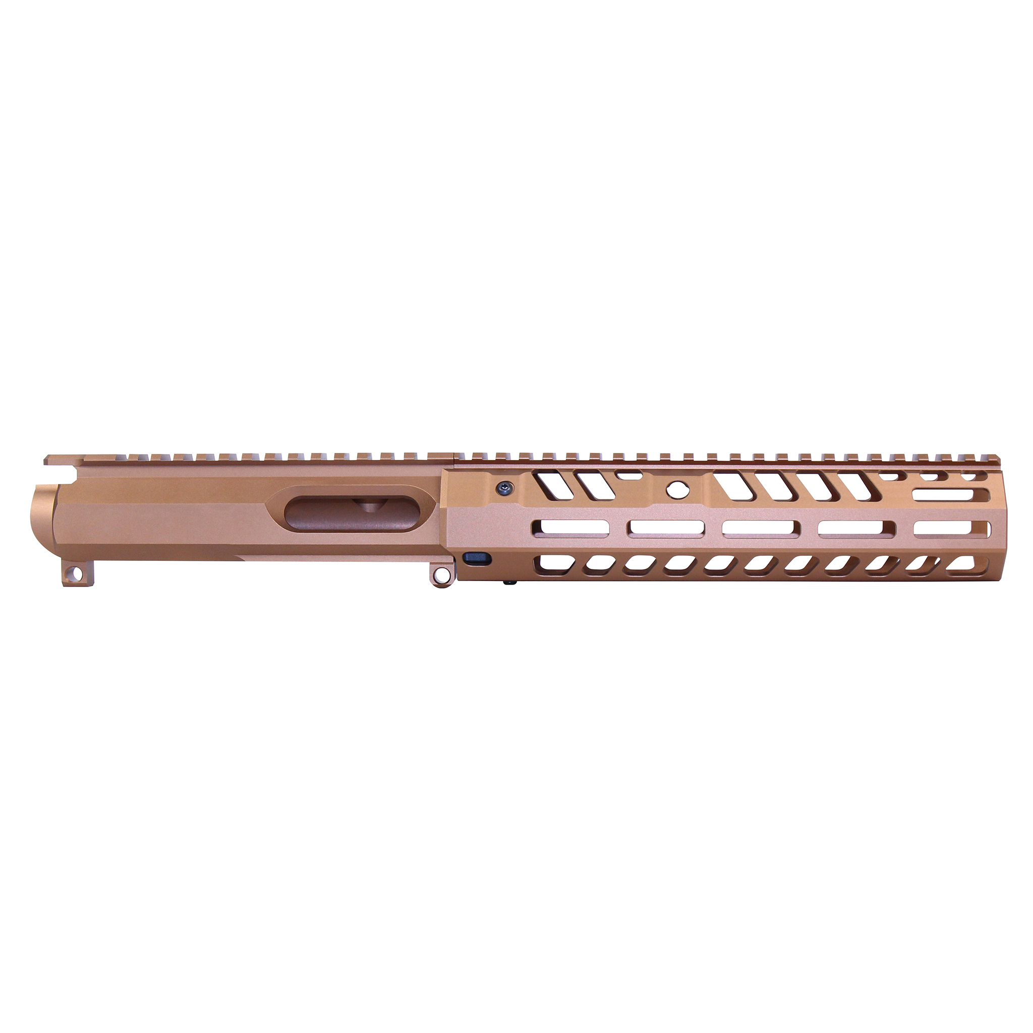Anodized Bronze AR 9mm stripped billet upper receiver with 9-inch Socom Series handguard