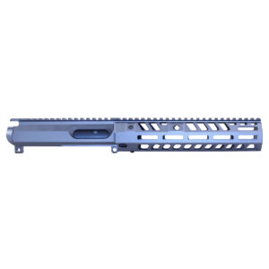 AR 9MM Stripped Billet Upper Receiver with 9" Socom Series Handguard Set in Anodized Grey