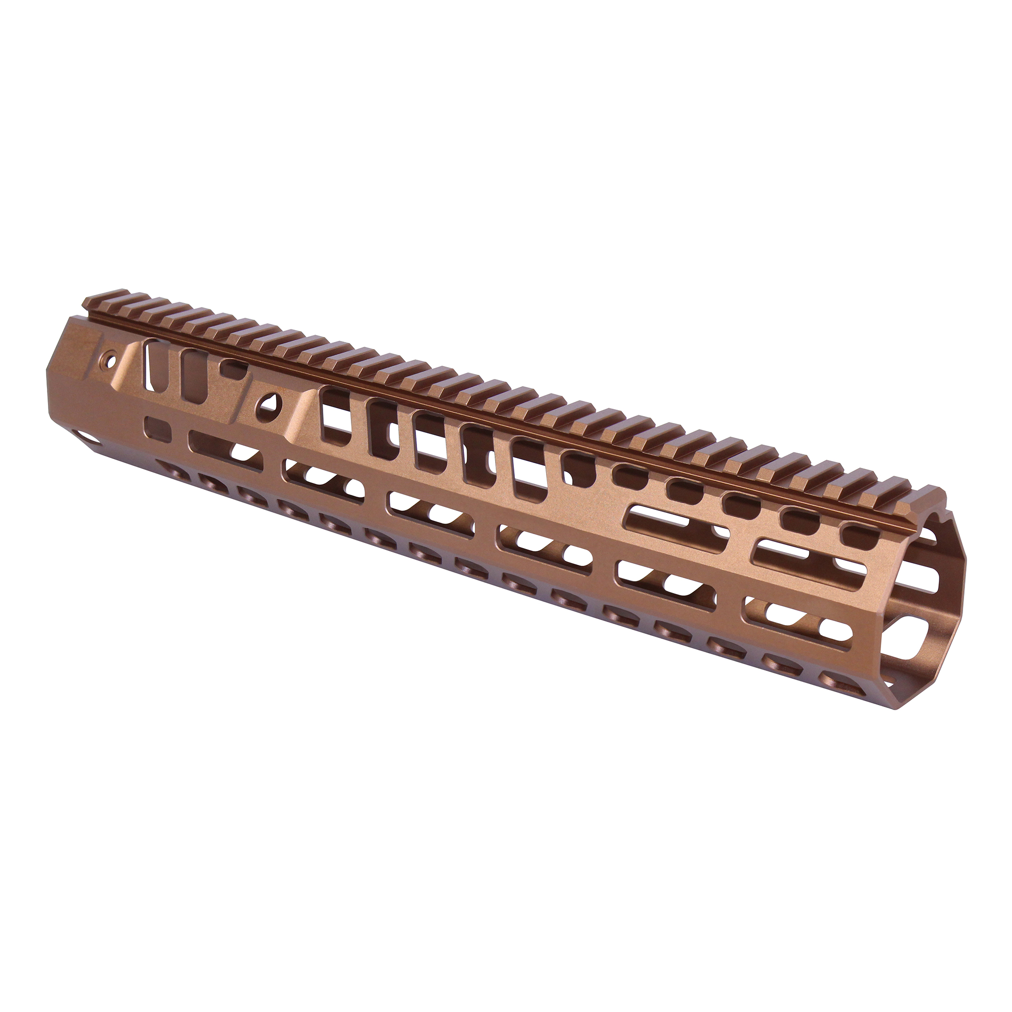 Anodized Bronze Socom Series 12-inch Handguard with M-LOK slots and top rail