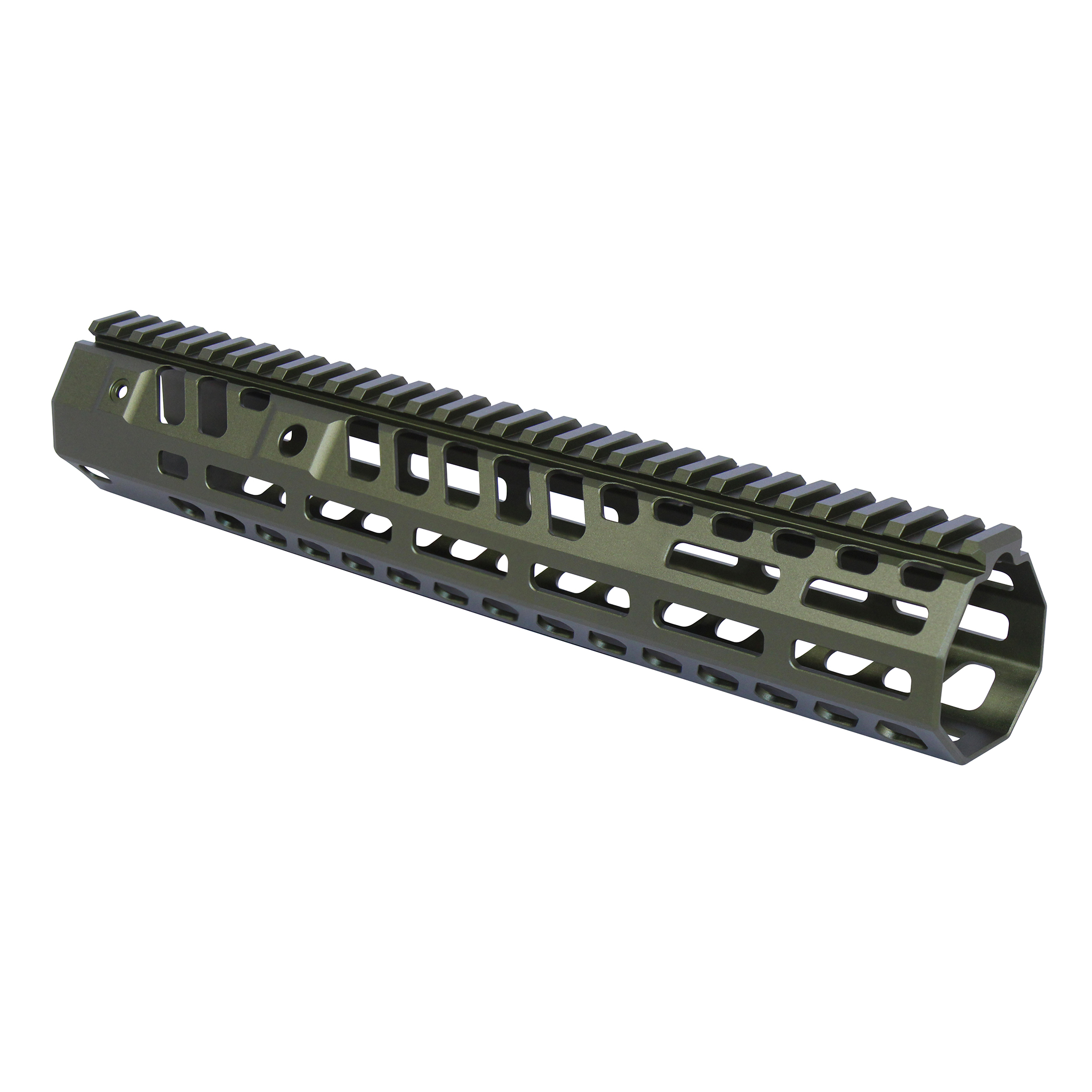 Socom Series 12-inch Suppressor Compatible Handguard in Anodized Green for AR-15
