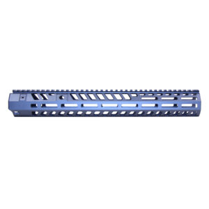 Anodized grey 15 inch Socom Series handguard with M-LOK slots and top rail