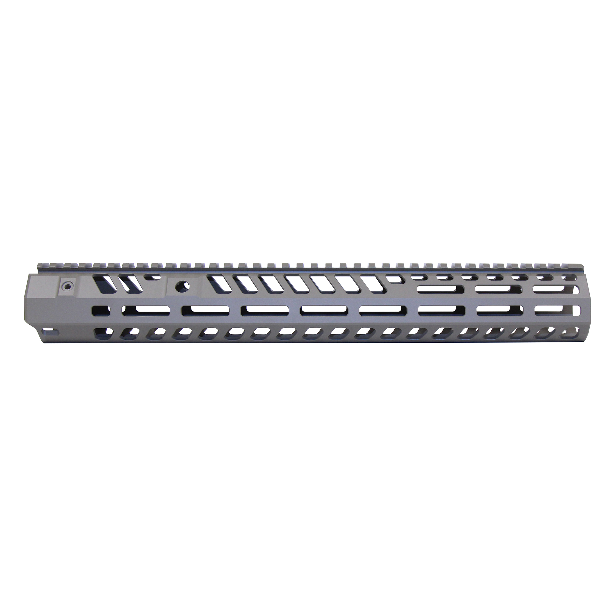Flat Dark Earth 15-inch M-LOK handguard with skeletonized rail and top Picatinny section