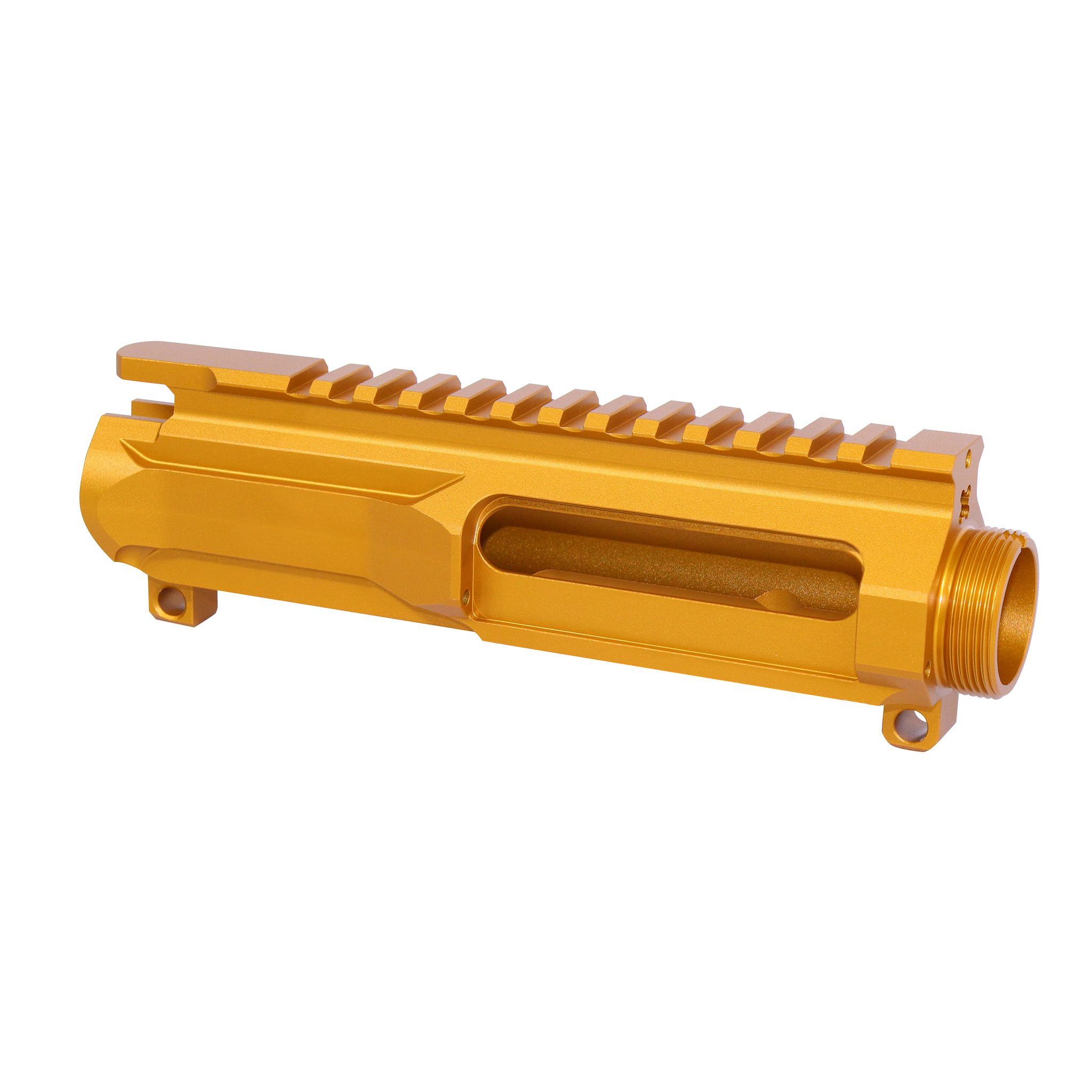 Anodized Orange AR-15 5.56 Slabside Stripped Billet Upper Receiver with flat top rail