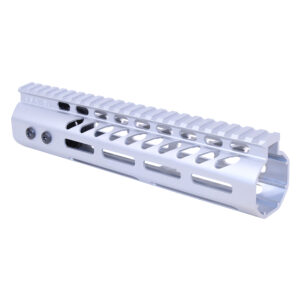Anodized Clear 9 inch M-LOK handguard with monolithic top rail for AR-308
