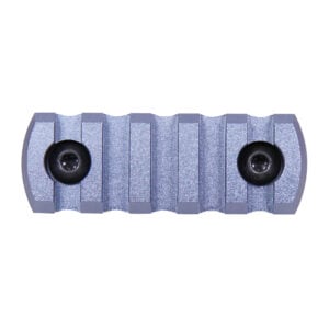 Anodized grey 2.25 inch removable M-LOK accessory rail with black set screws