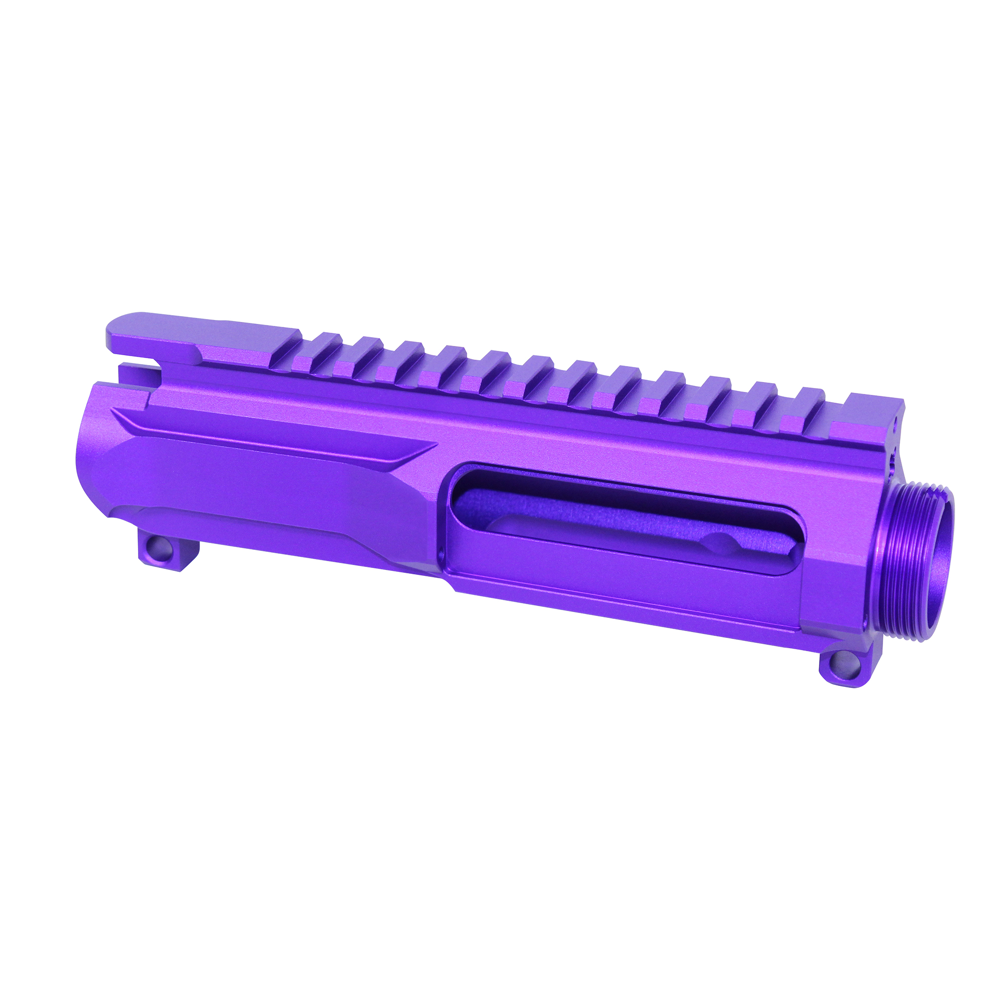 Anodized Royal Purple AR-15 5.56 Slabside Stripped Billet Upper Receiver with flat top rail