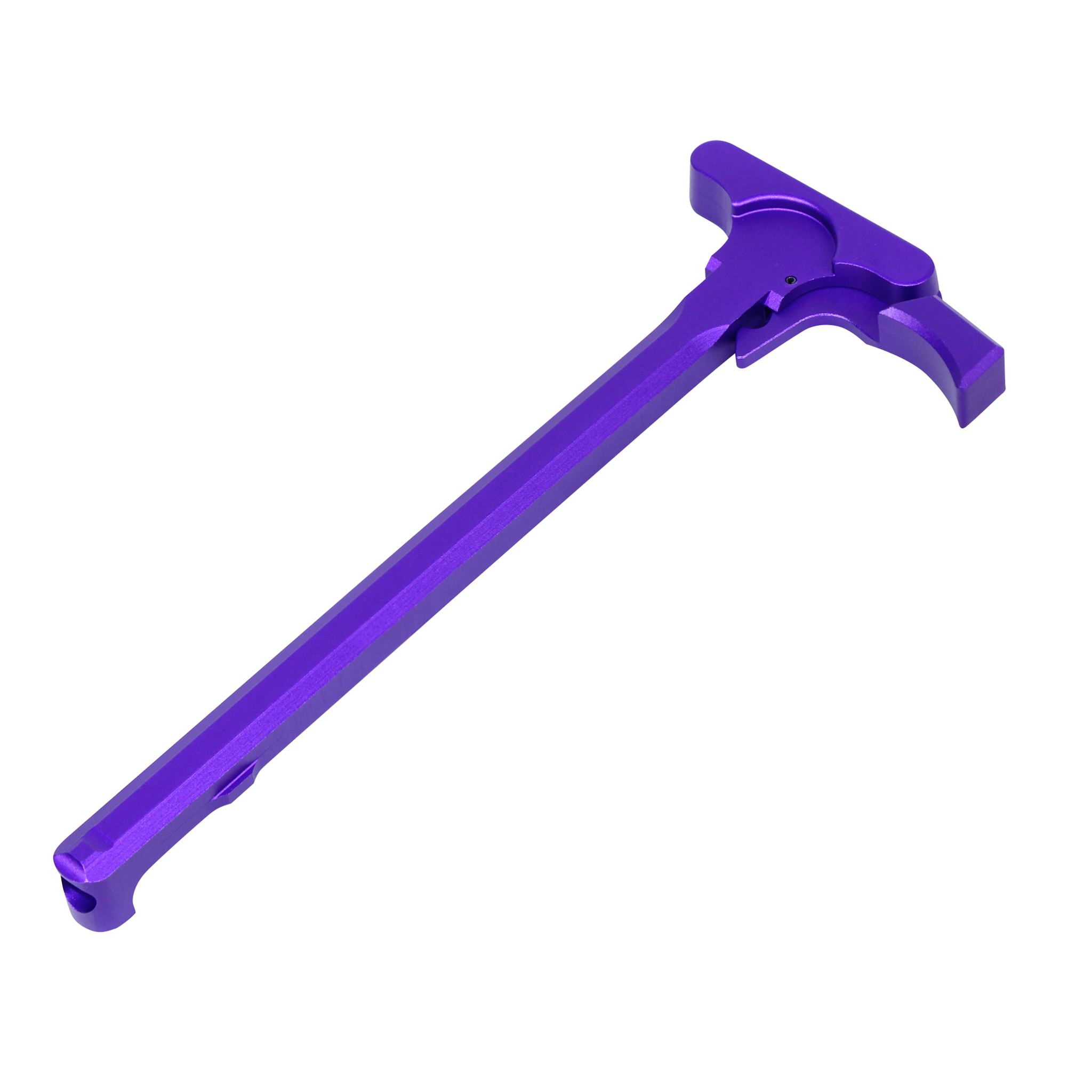 Anodized Royal Purple AR-15 charging handle with Gen 5 latch