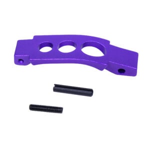 Anodized Royal Purple AR-15 trigger guard with mounting hardware