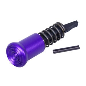Anodized Royal Purple forward assist assembly with spring and pin